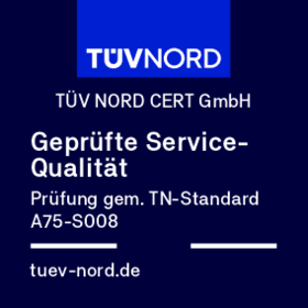 TÜV Logo Zertifizierte Servicequalität
