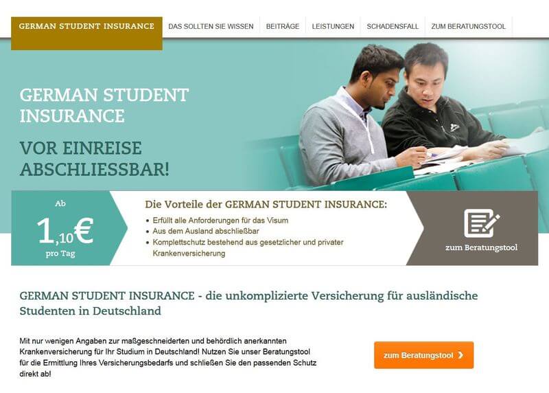 Health Insurance for Foreign Students: Comprehensive Cover Consisting of Incoming and National Health Insurance 