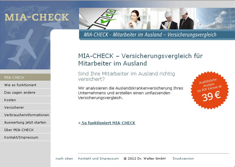 MIA-CHECK ist das Analysetool für Absicherung von Geschäftsreisen